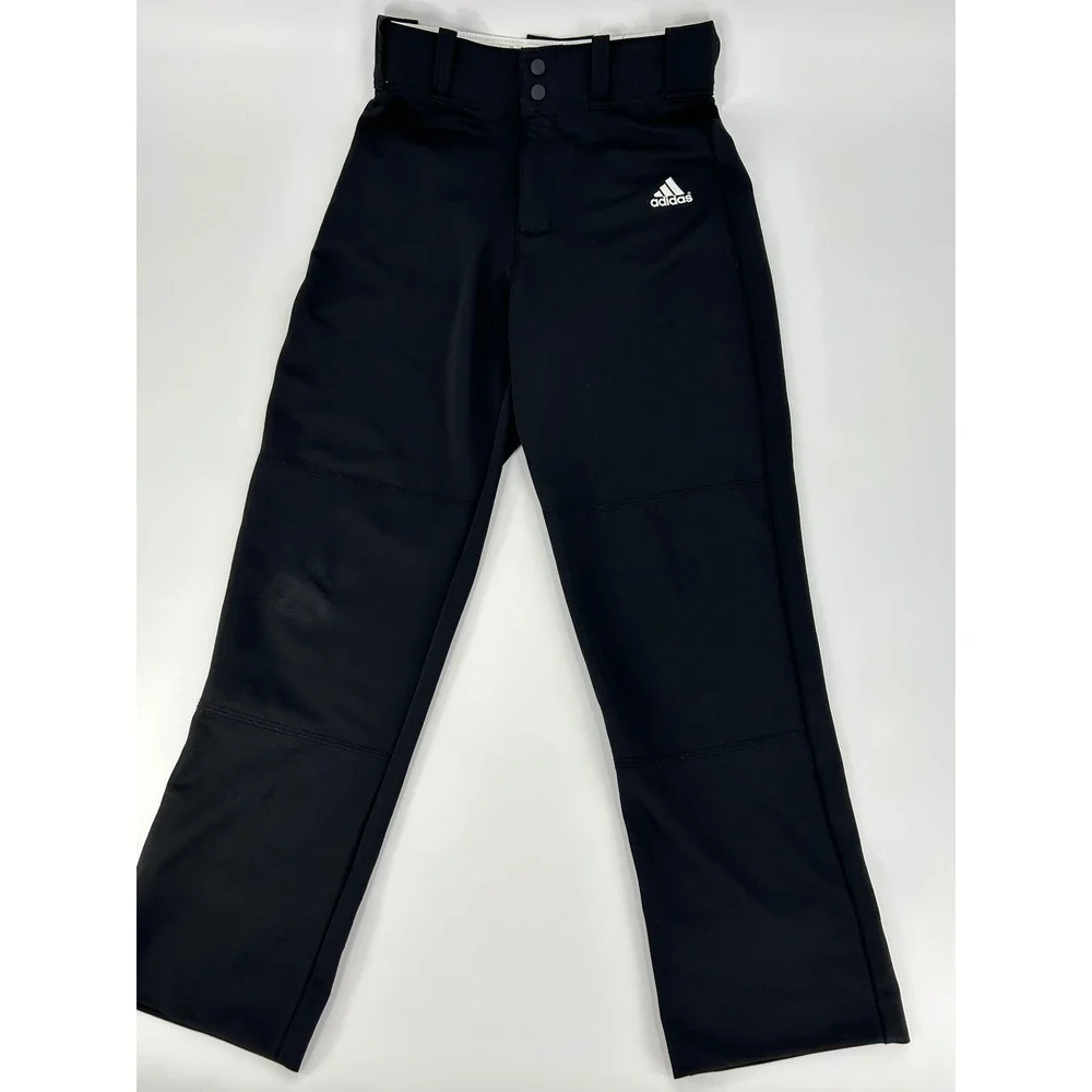 Adidas Climalite Baseball Pants Mens S Black Reinforced Knee Athletic Trouser